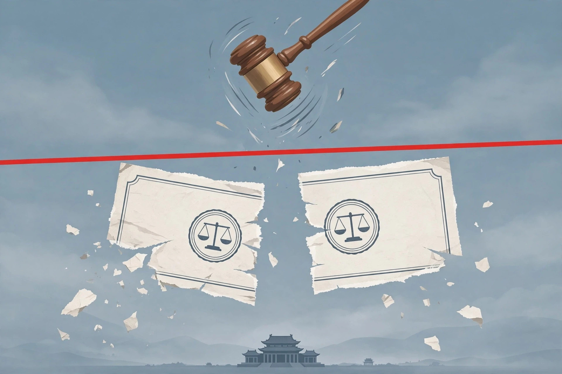 失效专利被撕裂，法槌高悬，红色法律红线警示：滥用诉权要赔偿
